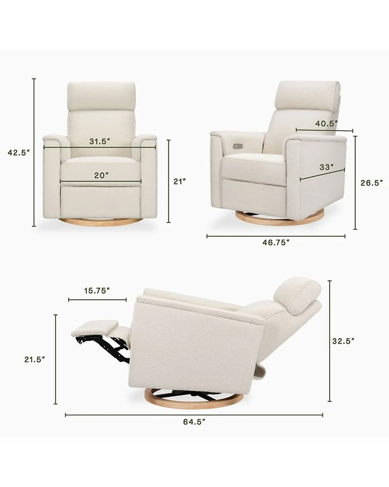 Willa Plus Power Glider Recliner With Power Headrest