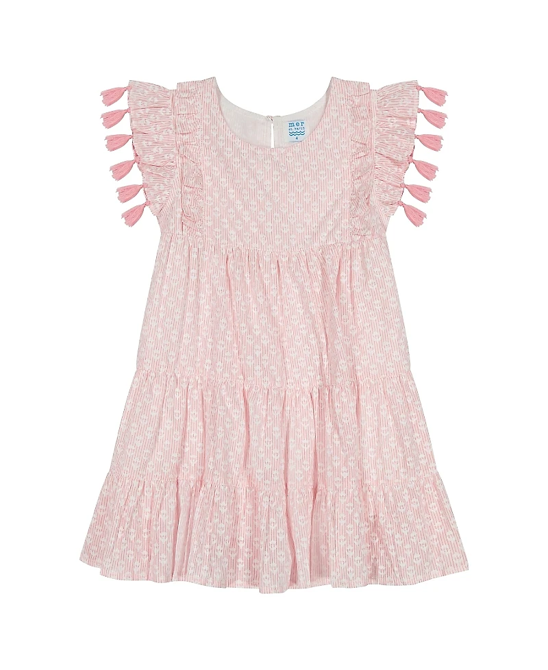 Mer St. Barth Girls' Stripe Sophie Tassel Dress - Little Kid, Big Kid
