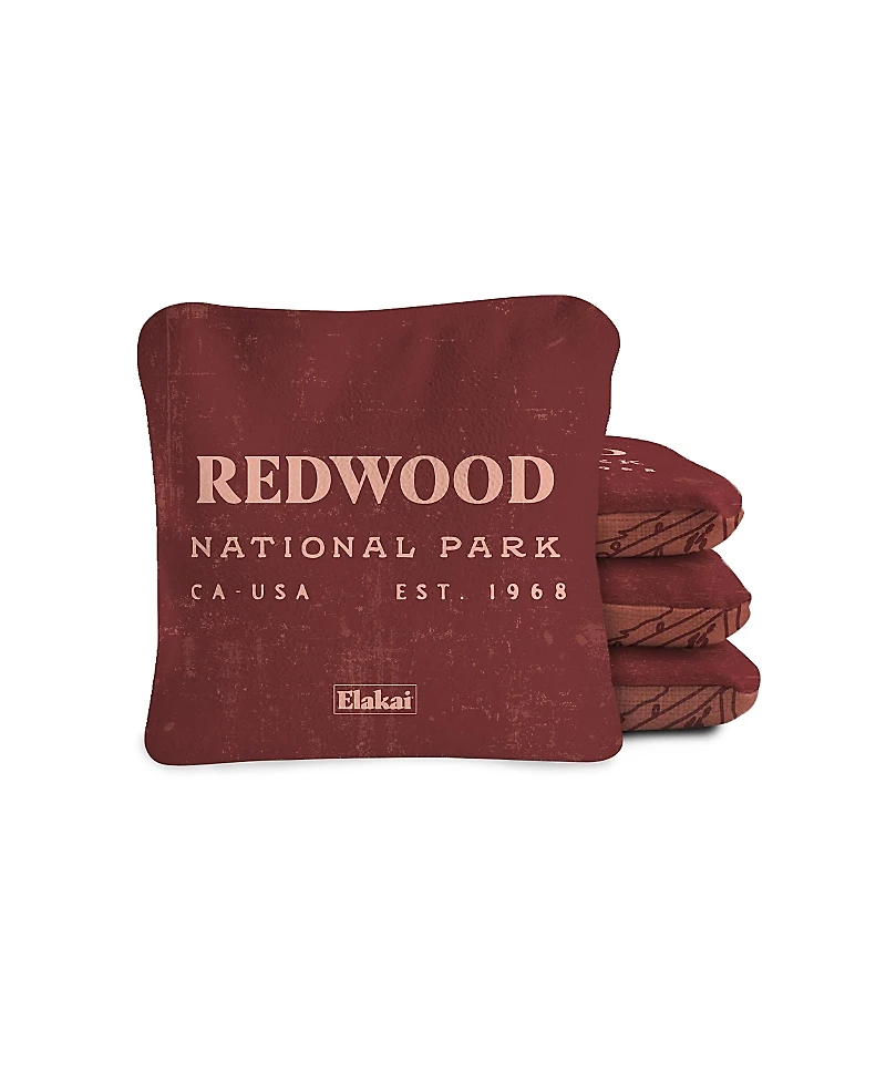 Elakai 6x6 Redwood National Park Durasuede + Turbo Polyglide Pilot Versacraft Cornhole Bags