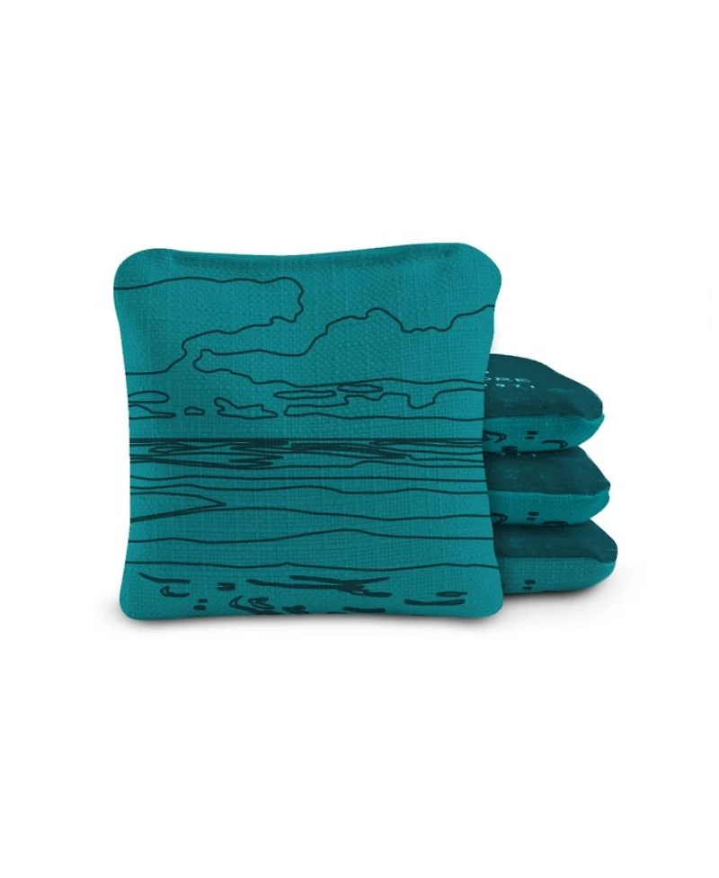 4x4 Gulf Islands National Seashore Durasuede + Turbo Polyglide Pilot Versacraft Cornhole Bags