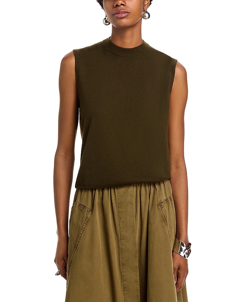 Co Cashmere Crewneck Shell Sweater