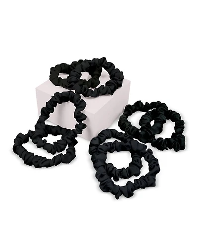 Ruched Ribbon Scrunchie, Pack of 8