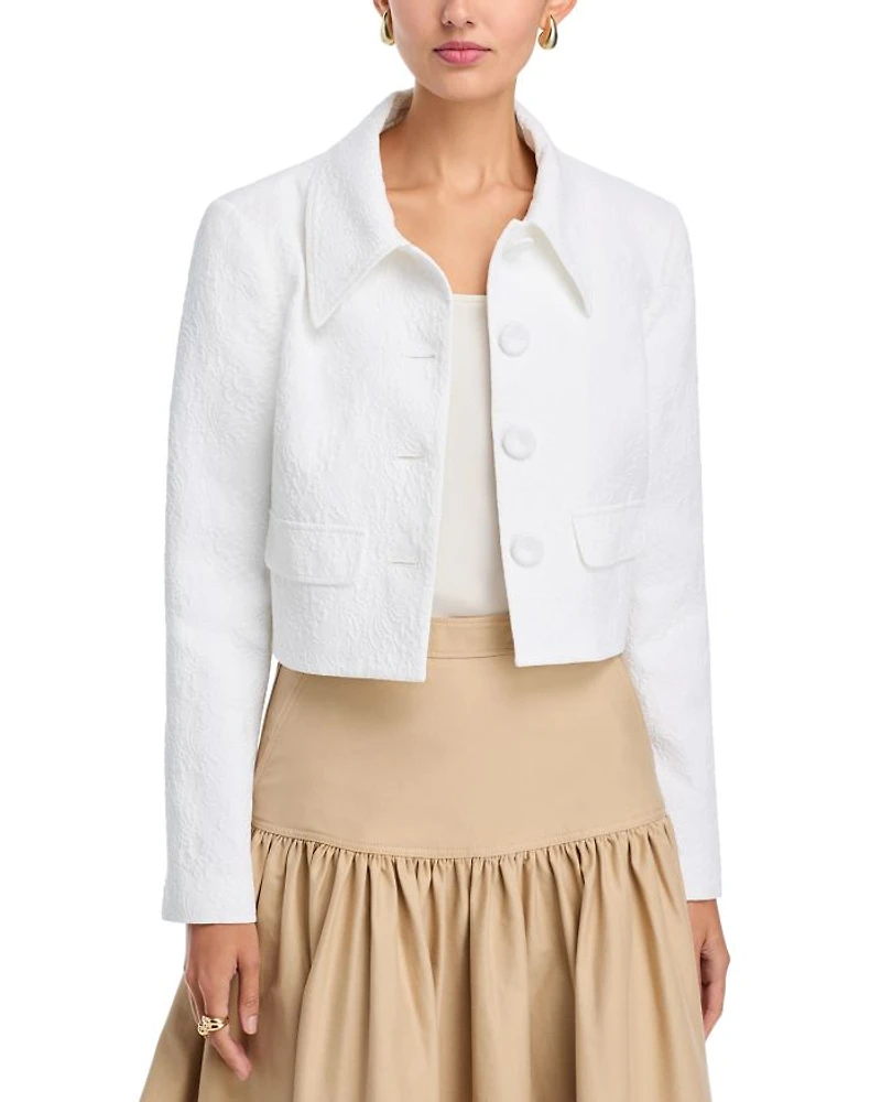 Cropped Collared Jacket