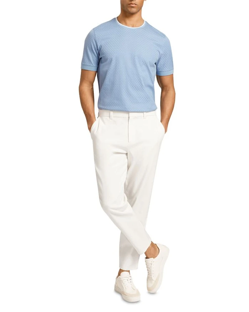 Hagen Branded T Texture Cotton Stretch Tee