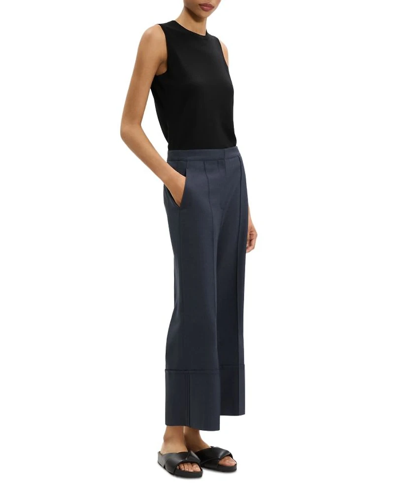 Cuffed Cropped Pants