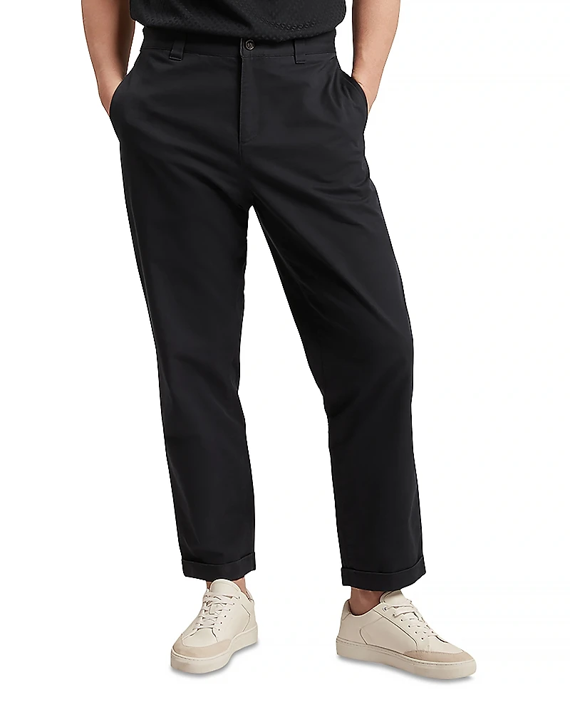 Ted Baker Danite Smart Tapered Leg Cotton Stretch Pants