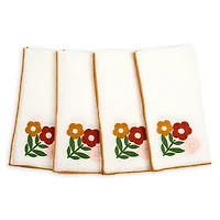 Misette Floral Embroidered Linen Napkins