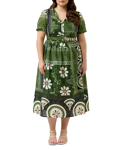 Ethereal Tile Print Dress