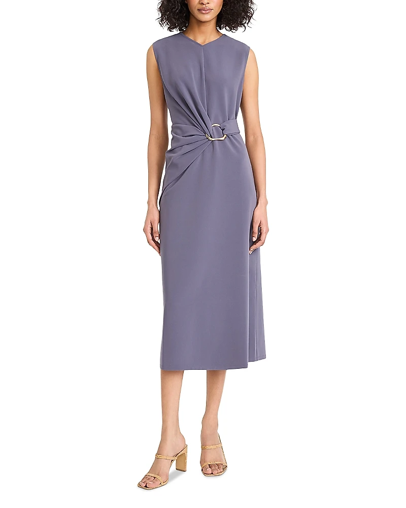 Luxely Ruched Midi Dress