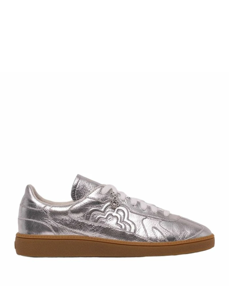 Women's Metallic Leather Sneakers