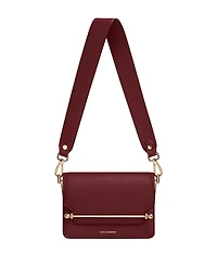 Strathberry East West Mini Multi Strap Oxblood Crossbody