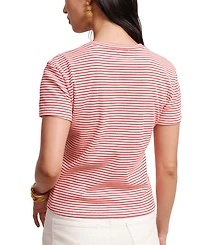 Crewneck T Ribbed Stripe
