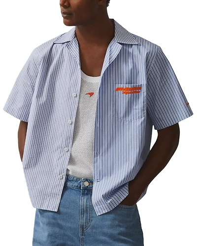 Short Sleeve Poplin Camp Shirt