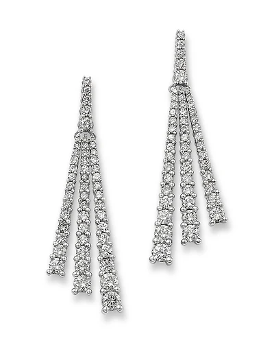 Bloomingdale's Fine Collection Diamond Triple Row Drop Earrings