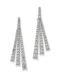 Bloomingdale's Fine Collection Diamond Triple Row Drop Earrings