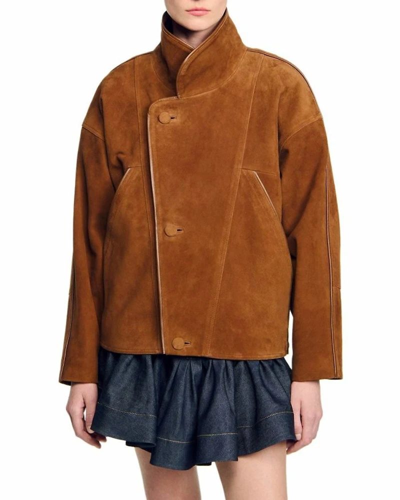 Oversized Suede Jacket