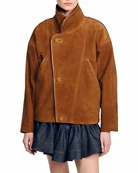 Oversized Suede Jacket