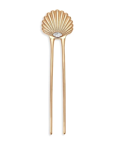 Ettika Santorini Cubic Zirconia Shell Hair Pin