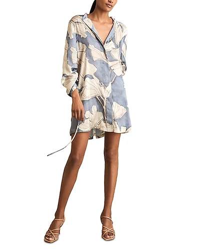 Reiss Megan Floral Shirt Dress