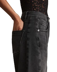 Molly Barrel Leg Jeans Washed Grey