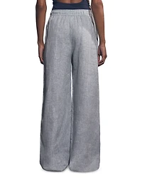 Petite Willow Linen Wide Leg Trousers