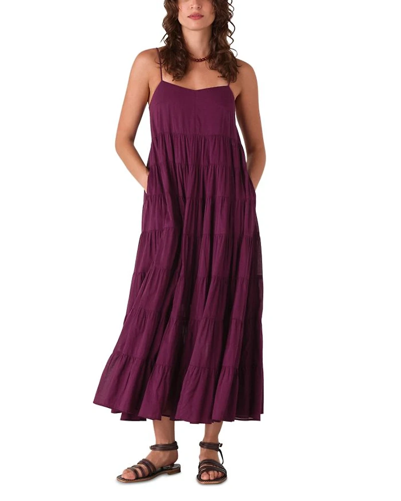 Cotton Tiered Maxi Sun Dress