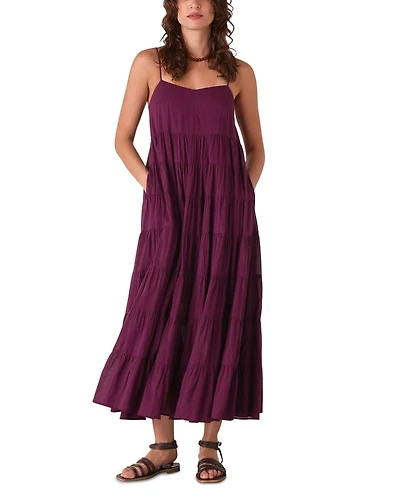 Cotton Tiered Maxi Sun Dress