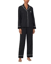 Long Sleeve Woven Pajama Set
