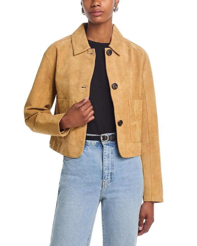Suede Cropped Jacket