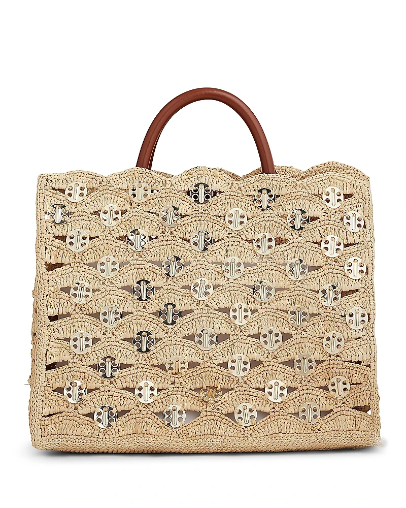 Rabanne Raffia Tote Bag