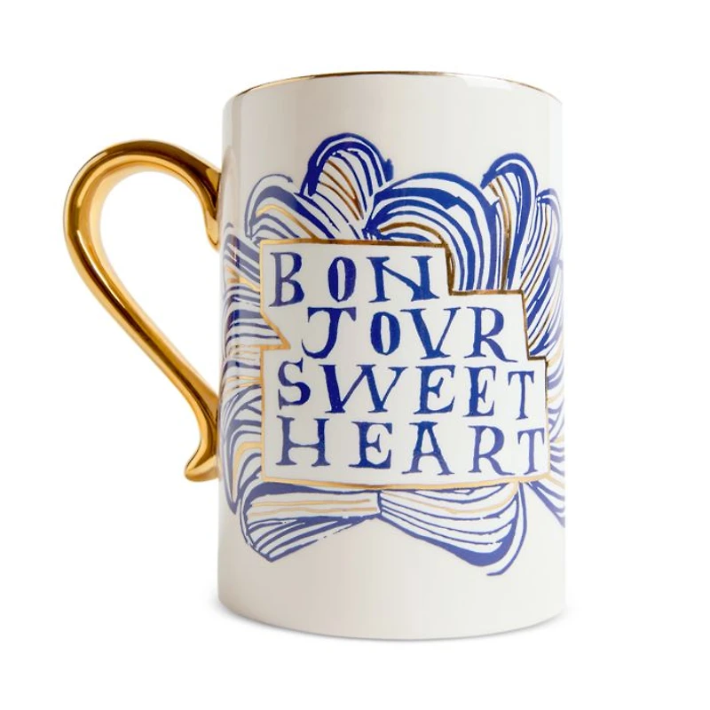 Ruan Hoffmann Bonjour Mugs, Set of 2