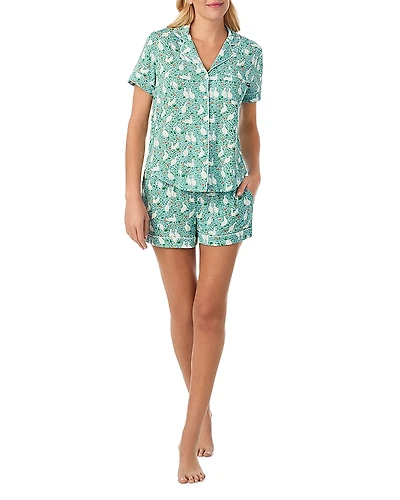 kate spade new york Short Sleeve Boxer Pajama Set