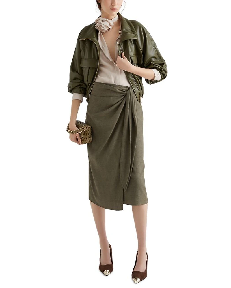 Loretta Faux Leather Jacket