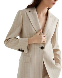 Facile Peak Lapel Blazer