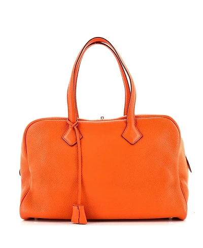 Pre-Owned HERMES 35 Victoria Ii Bag Clemence