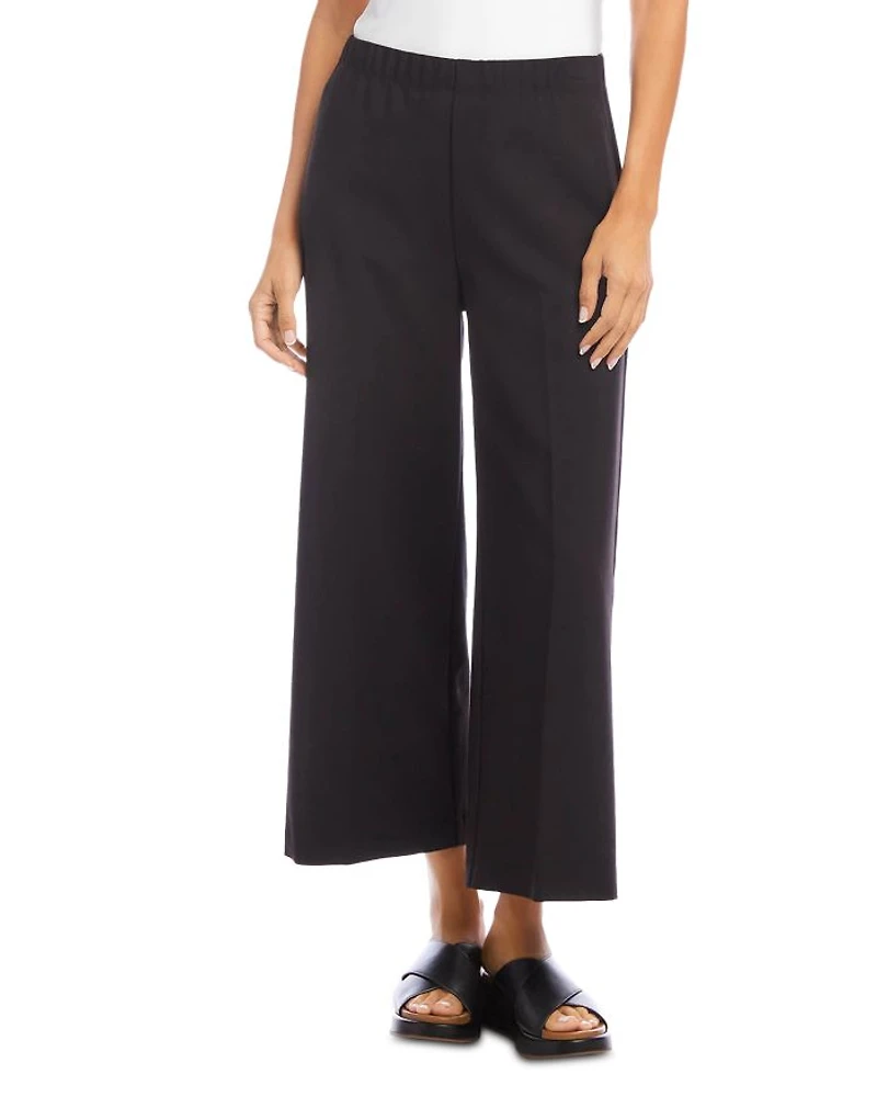 Petite Cropped Wide Leg Pants