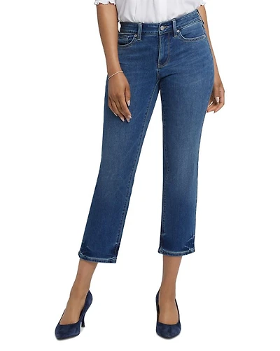 Petite Marilyn Straight Ankle Jeans Dali River