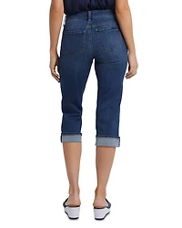 Petite Marilyn High Rise Cropped Straight Jeans Rio Rapids