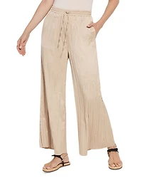 Packable Pleated Palazzo Pants