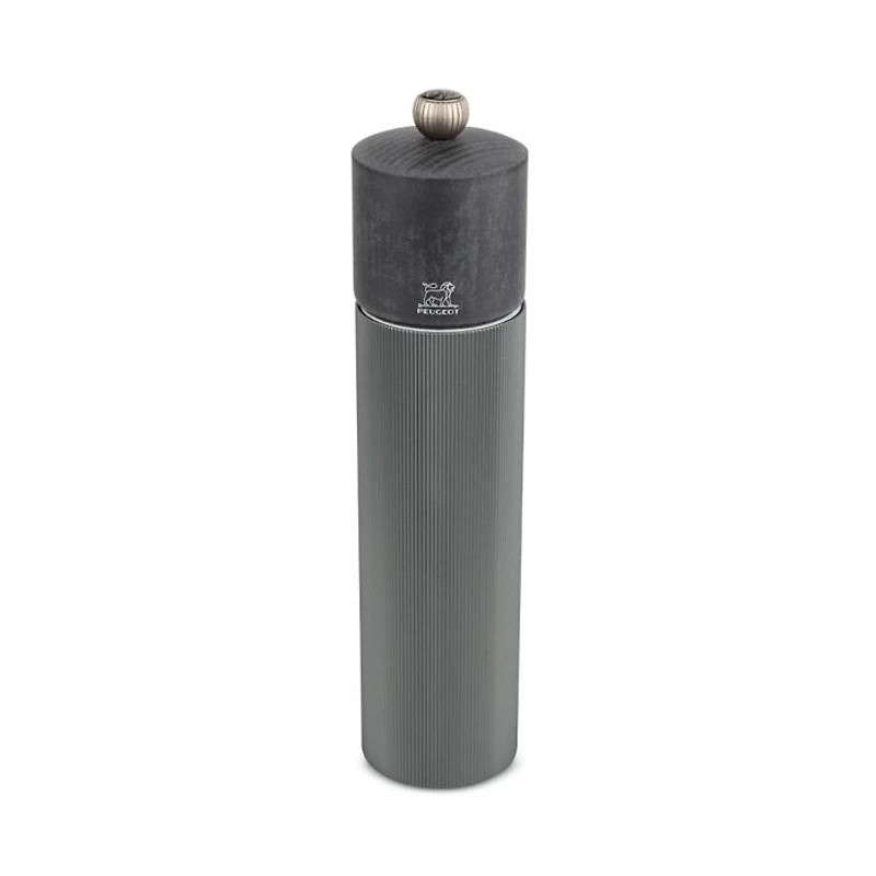 Line Pepper Mill, Carbon Aluminum and Beechwood, 9"