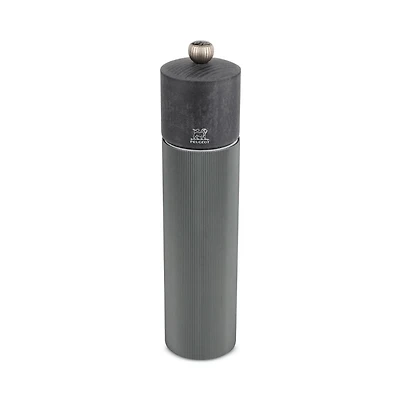 Line Pepper Mill, Carbon Aluminum and Beechwood, 9"
