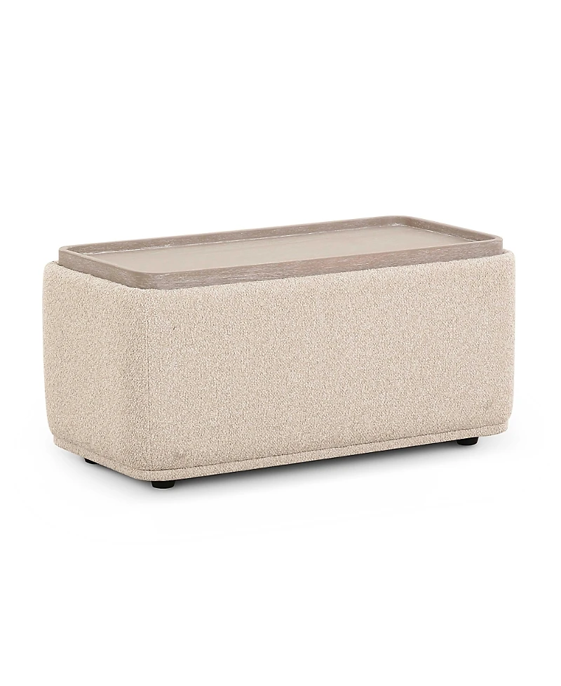 Tov Furniture Sylvie Boucle Ottoman Table