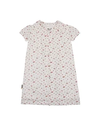 Maniere Girls' Clip Dot Girls Short Sleeve Dress - Little Kid, Big Kid