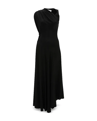 Victoria Beckham Sleeveless Draped Midi Dress