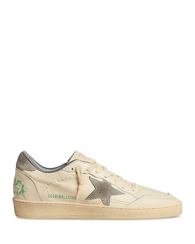 Golden Goose Men's Ballstar Leather Upper Sneakers