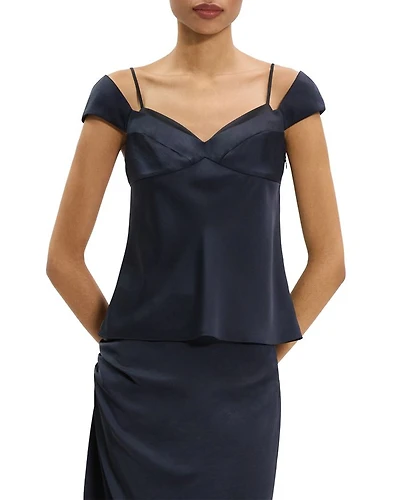 Cap Sleeve Peek Top