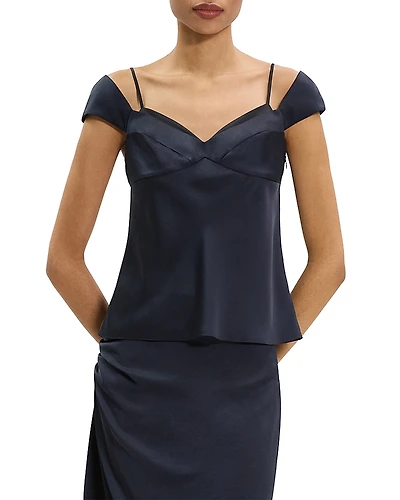 Theory Cap Sleeve Peek Top