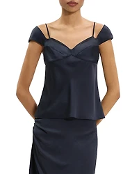 Theory Cap Sleeve Peek Top