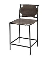 Jamie Young Asher Leather Counter Stool