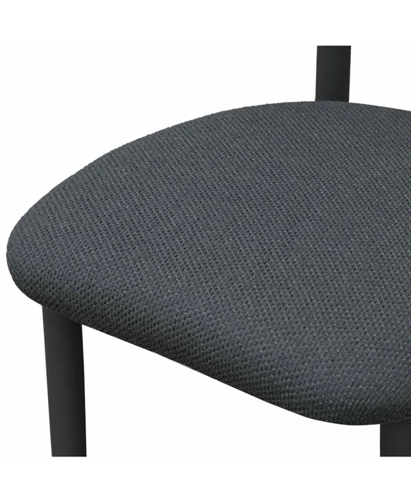 Annika Textured Fabric Outdoor Dining Chair